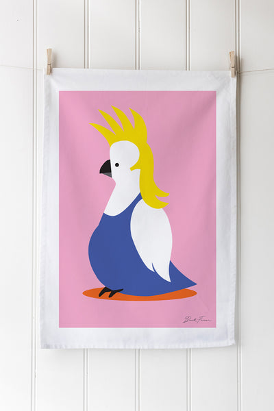 Mullet Cockatoo Tea Towel