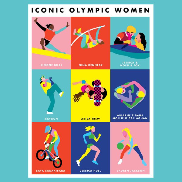 Iconic Olympic Women - A2 PRINT